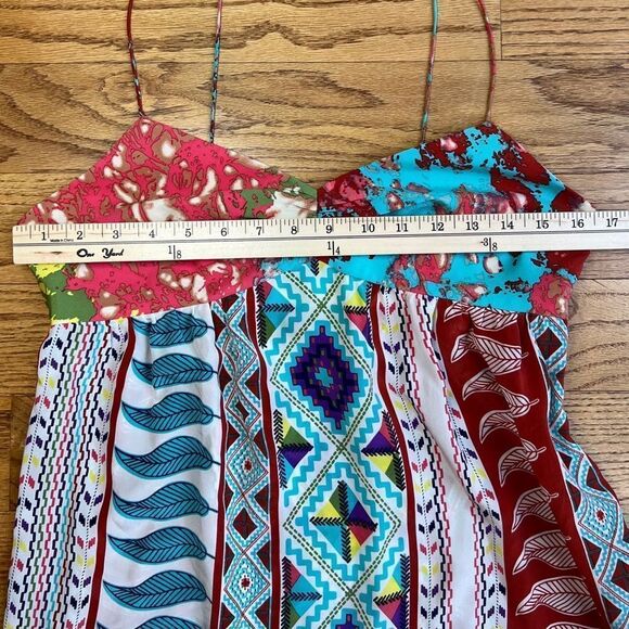 TIBI 100% Silk Multicolored Printed Camisole Tank Size 6 - Picture 8 of 12